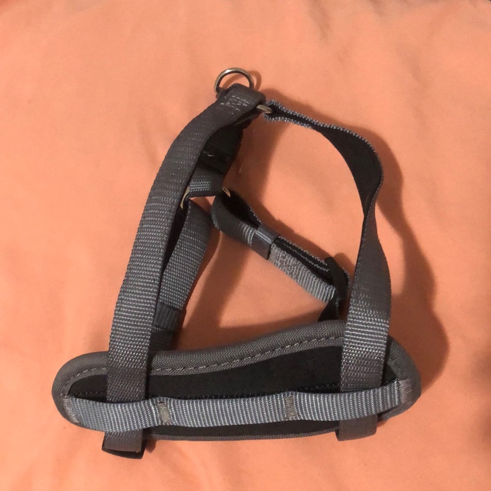 Black/grey dog harness